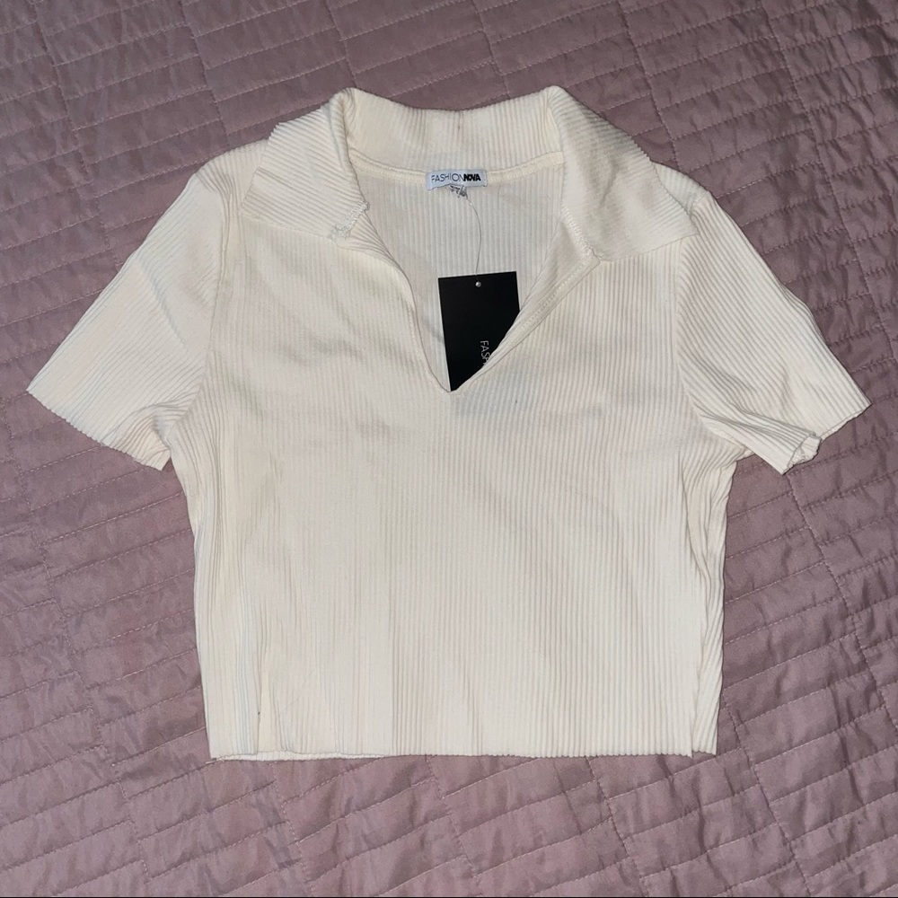 fashion nova collared top